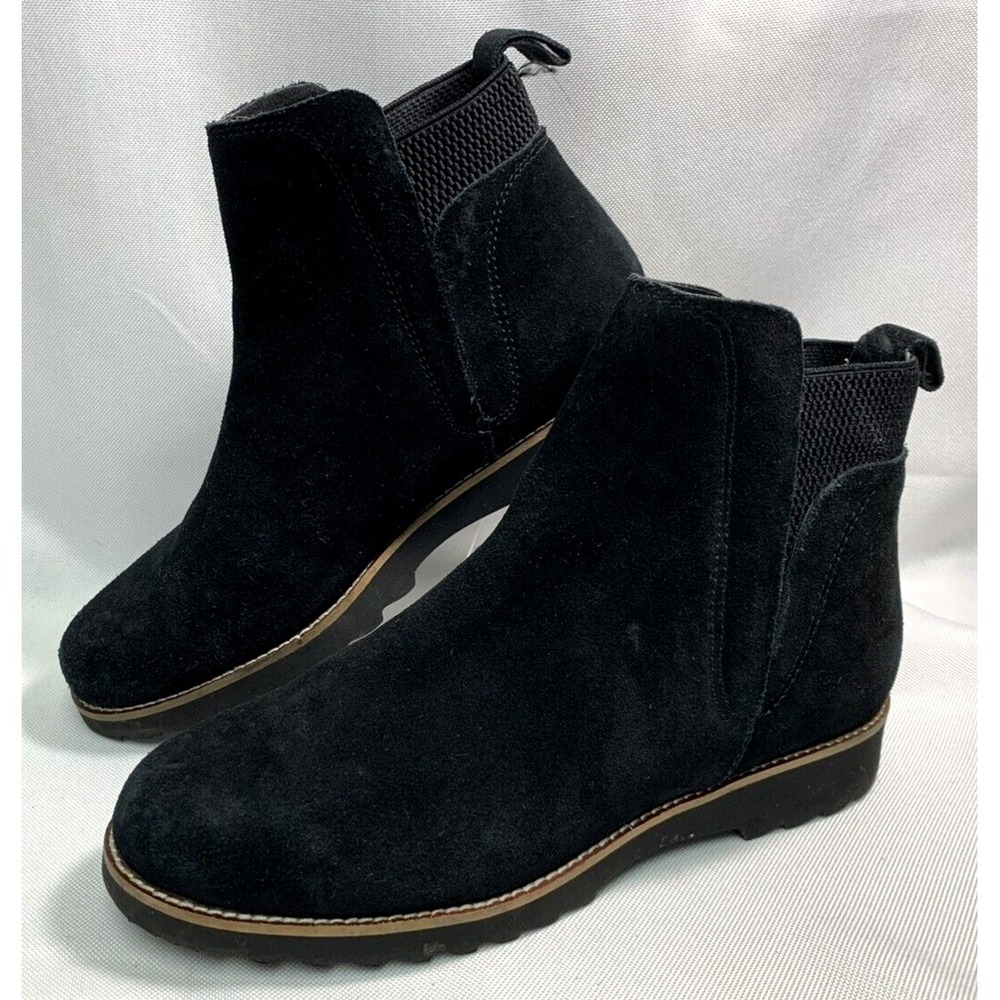 Blondo Women's Black Waterproof Perla Ankle Boots Suede Leather Size 7